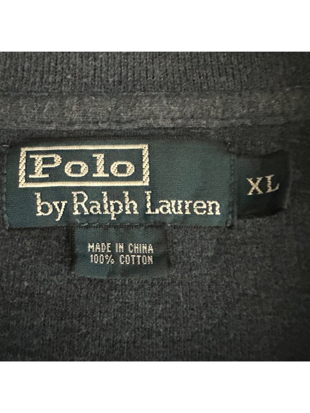 Polo Ralph Lauren Mens Blue Cotton 1/4 Zip Pullover Sweater XL - Picture 4 of 6